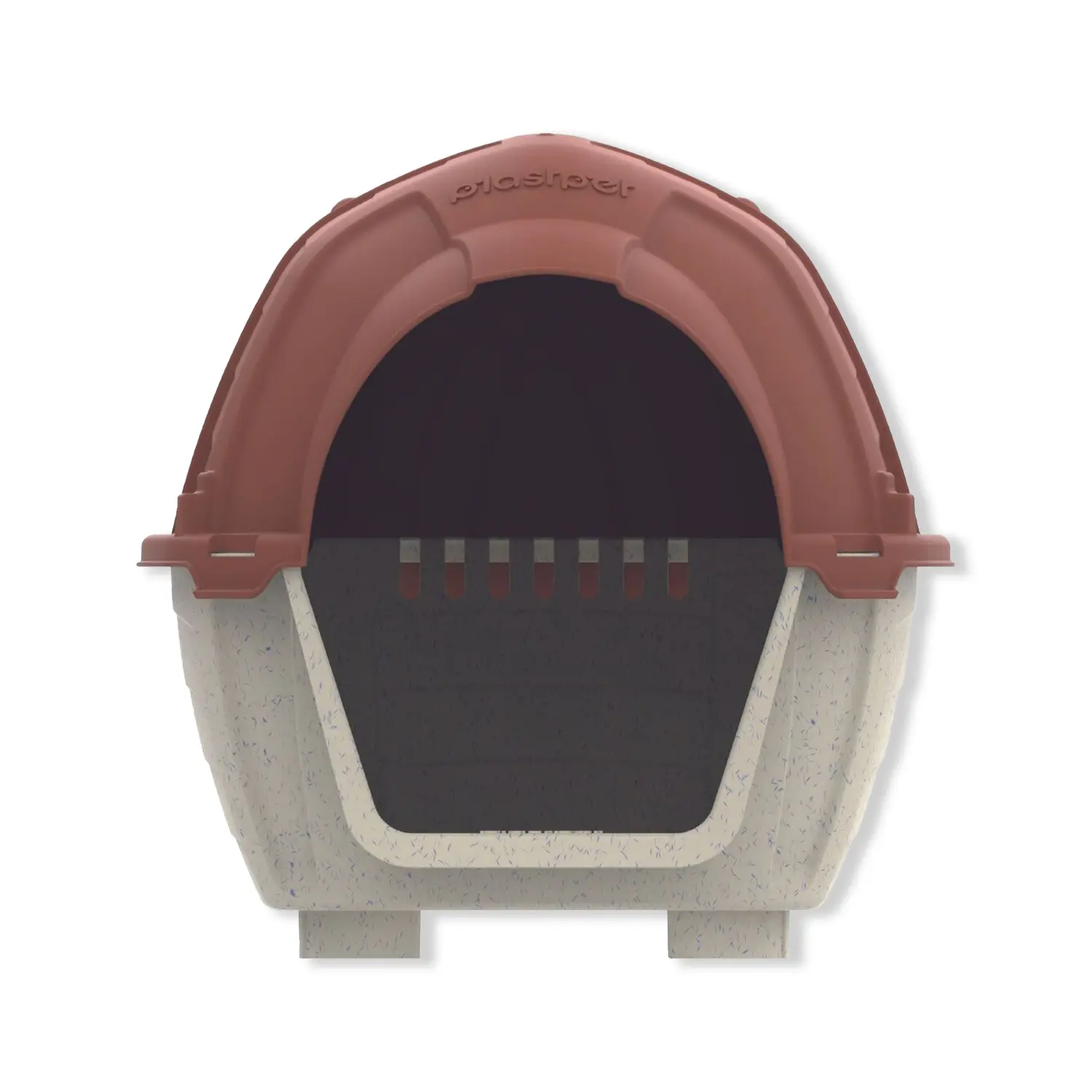 Casinha Stone House Plast Pet Mármore e Terra Vermelha