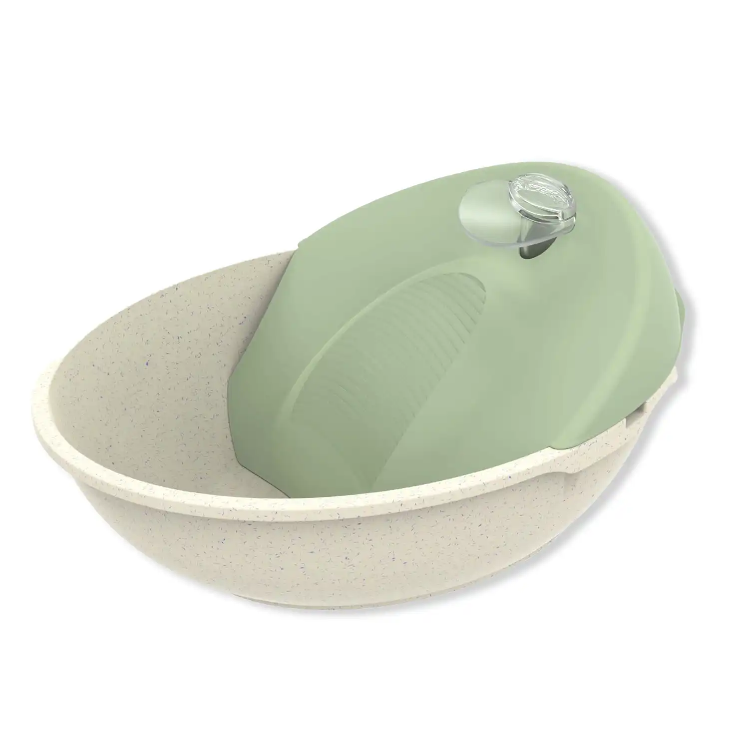 Bebedouro Fonte Petit Bivolt Plast Pet Mármore e Verde