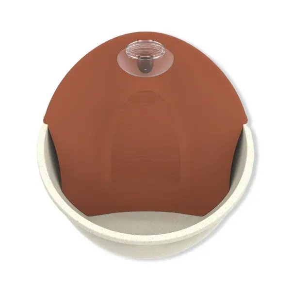 Bebedouro Fonte Petit Bivolt Plast Pet Mármore e Terra Vermelha Único