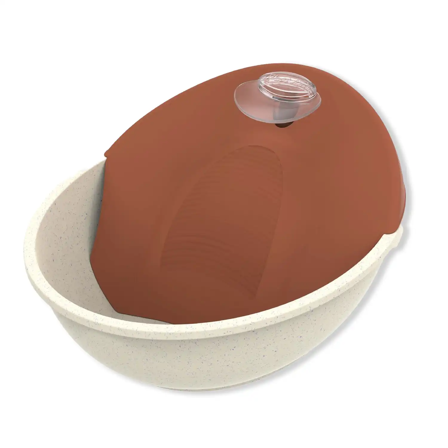 Bebedouro Fonte Petit Bivolt Plast Pet Mármore e Terra Vermelha