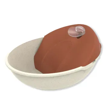 Bebedouro-Fonte-Petit-Bivolt-Plast-Pet-Marmore-e-Terra-Vermelha-detalhes-do-lado