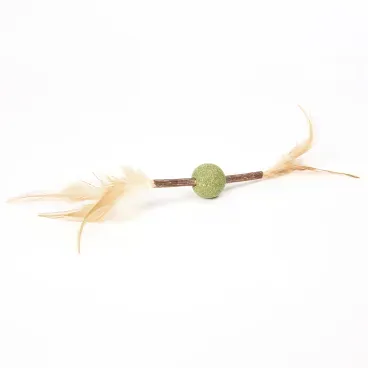 Brinquedo-Varinha-de-Matatabi-com-Penas-e-Catnip-Flicks-de-lado