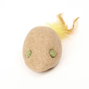 Detalhes-do-Brinquedo-Rato-com-Catnip-Flicks-Amarelo