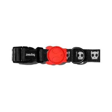 Coleira-para-Caes-Skull-Zeedog-Preta-detalhes-do-fecho