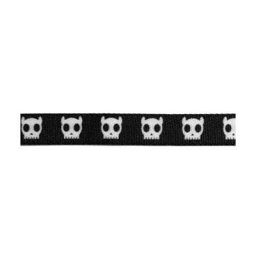 Coleira-para-Caes-Skull-Zeedog-Preta-detalhes-do-tecido