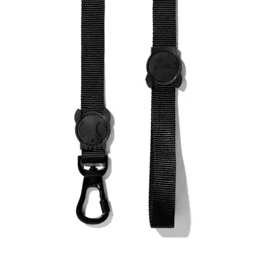 Guia-Gotham-para-Caes-Zeedog-Preta-mosquetao-e-alca