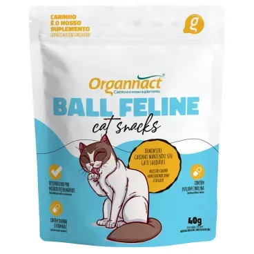 Embalagem-Organnact-Ball-Feline-Cat-Snacks-40-g
