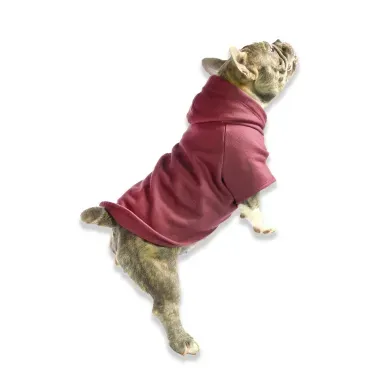 Pet-usando-o-Blusao-de-Moletom-Bichinho-Chic-Vinho