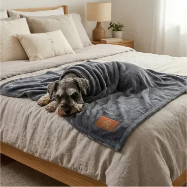 Pet-coberto-com-o-Cobertor-Ultra-LisoFabrica-Pet-Cinza