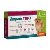 Antipulgas Simparic Trio 48mg para Cães 20,1 a 40kg