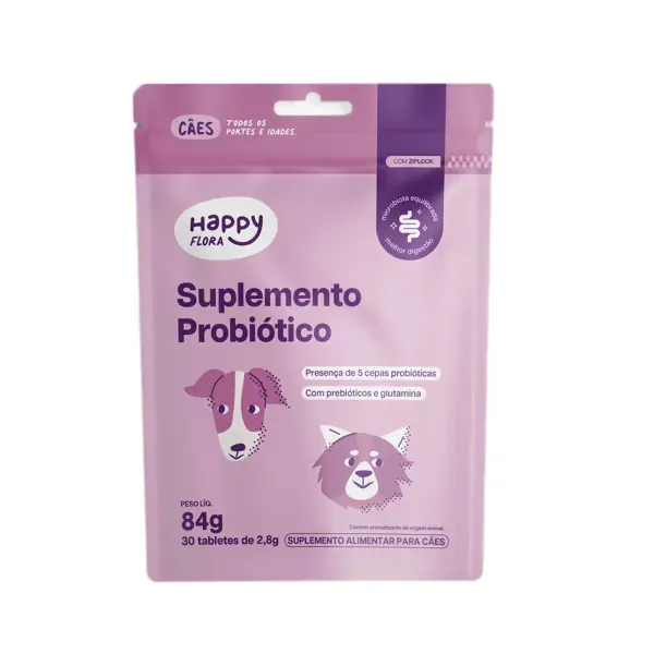 Suplemento Happy Flora Probiótico para Cães Happy Med 84 g