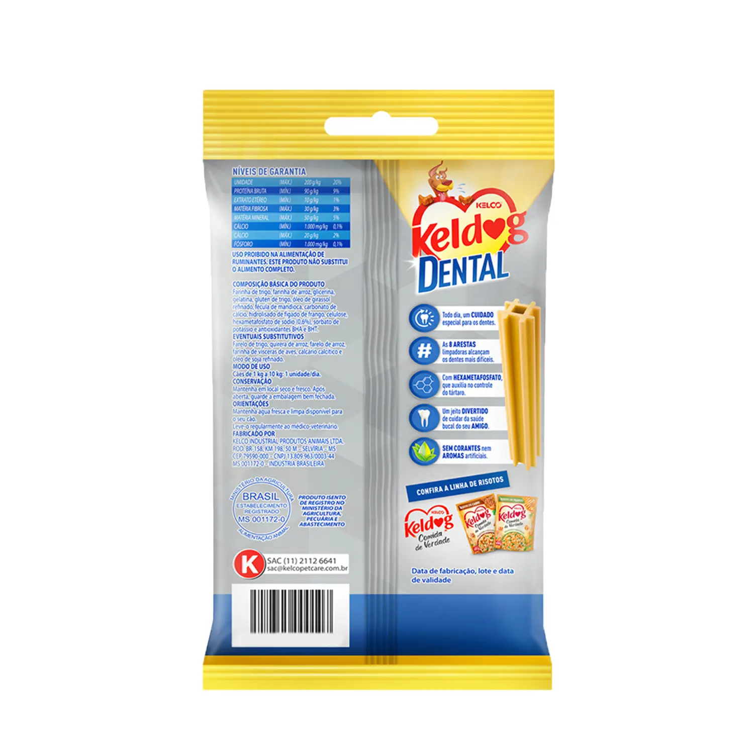 Petisco Keldog  Higiene Bucal para Cães Mini e Pequeno
