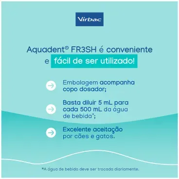 2-Solucao Oral Aquadent Fresh Virbac 250ml