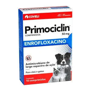 Antimicrobiano Primociclin 50mg Coveli - 10 Comprimidos