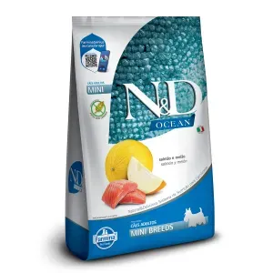 Ração N&amp;D Ocean Cães Adultos Raças Pequenas Salmão e Melão