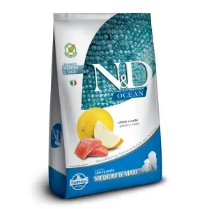 Ração N&D Ocean Cães Filhotes Raças Médias e Grandes Salmão e Melão - 2,5 kg