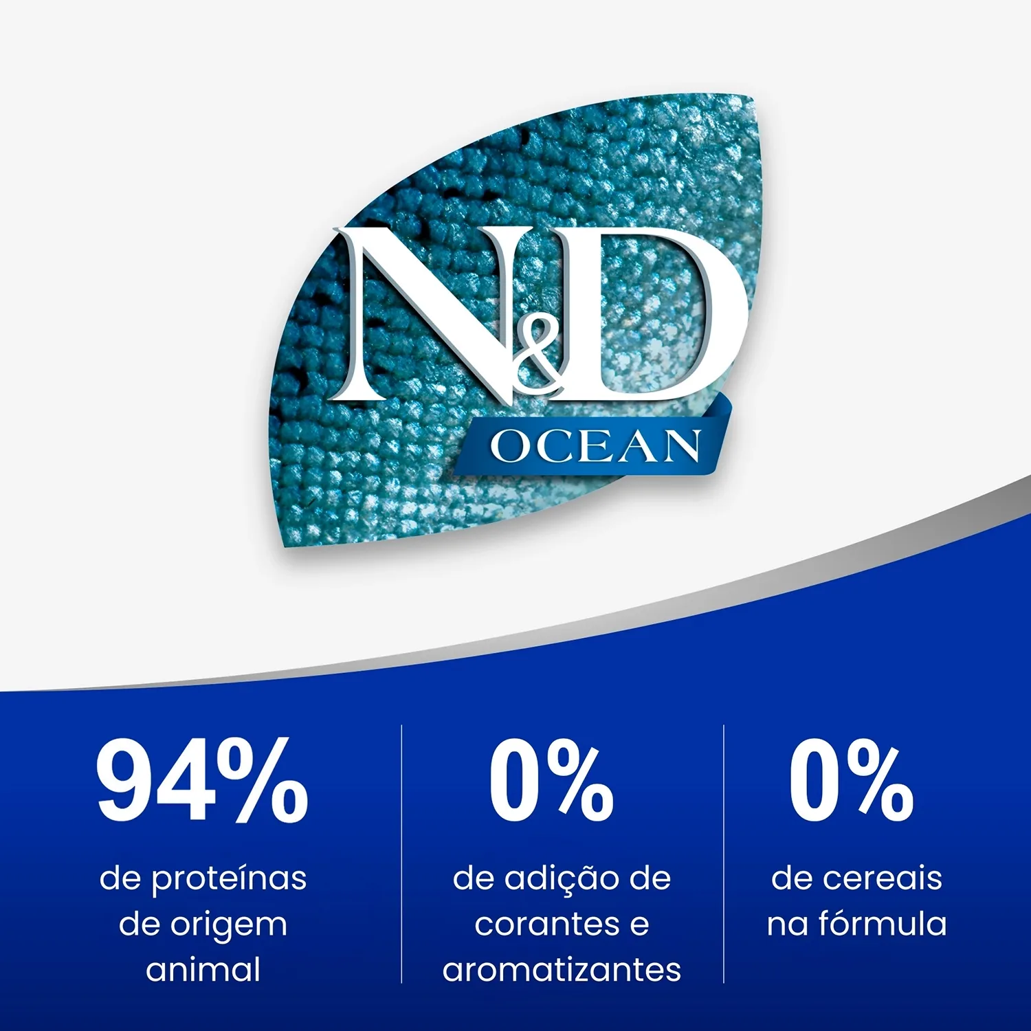 Ração N&D Ocean Cães Filhotes Raças Médias e Grandes Salmão e Melão