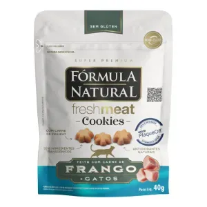 Cookies Fórmula Natural Fresh Meat Gatos Adultos Frango - 40 g