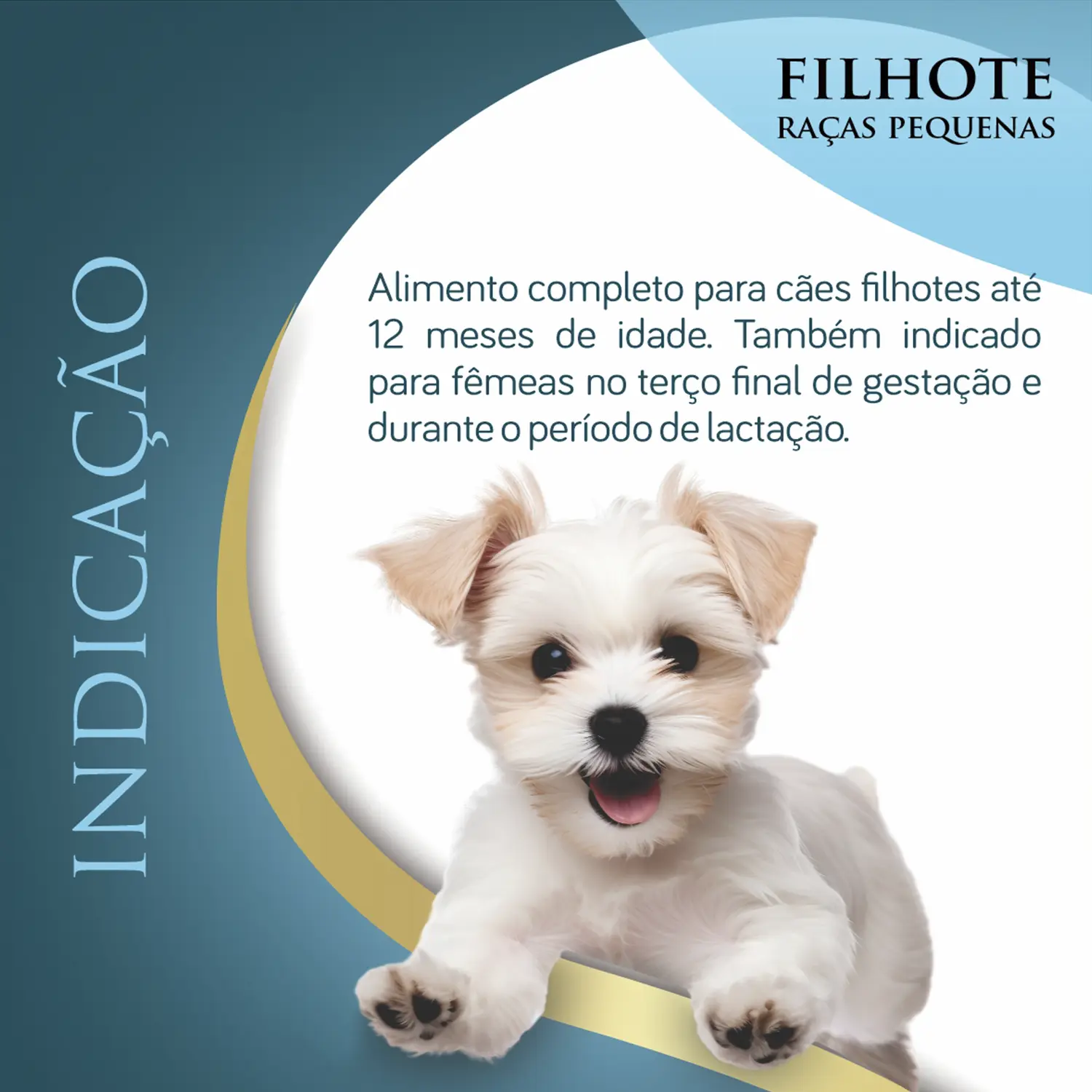 Ração Qualiday Pro Life Cães Filhotes Raças Pequenas Frango, Batata Doce e Romã
