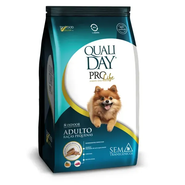Ração Qualiday Pro Life Cães Adultos Raças Pequenas Frango, Batata Doce e Cúrcuma 1 kg