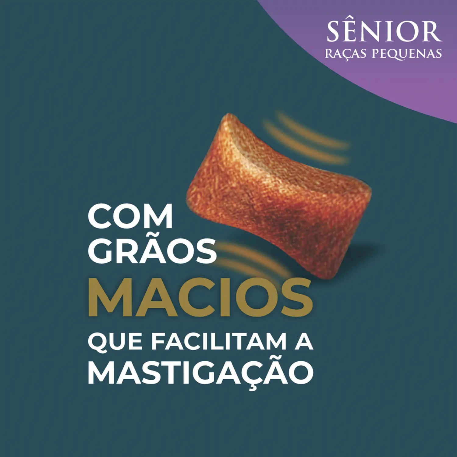 Racao-Qualiday-Pro-Life-Caes-Senior-Racas-Pequenas-Frango-Batata-Doce-e-Roma-Banner-graos-mais-macios-que-facilitam-a-mastigacao