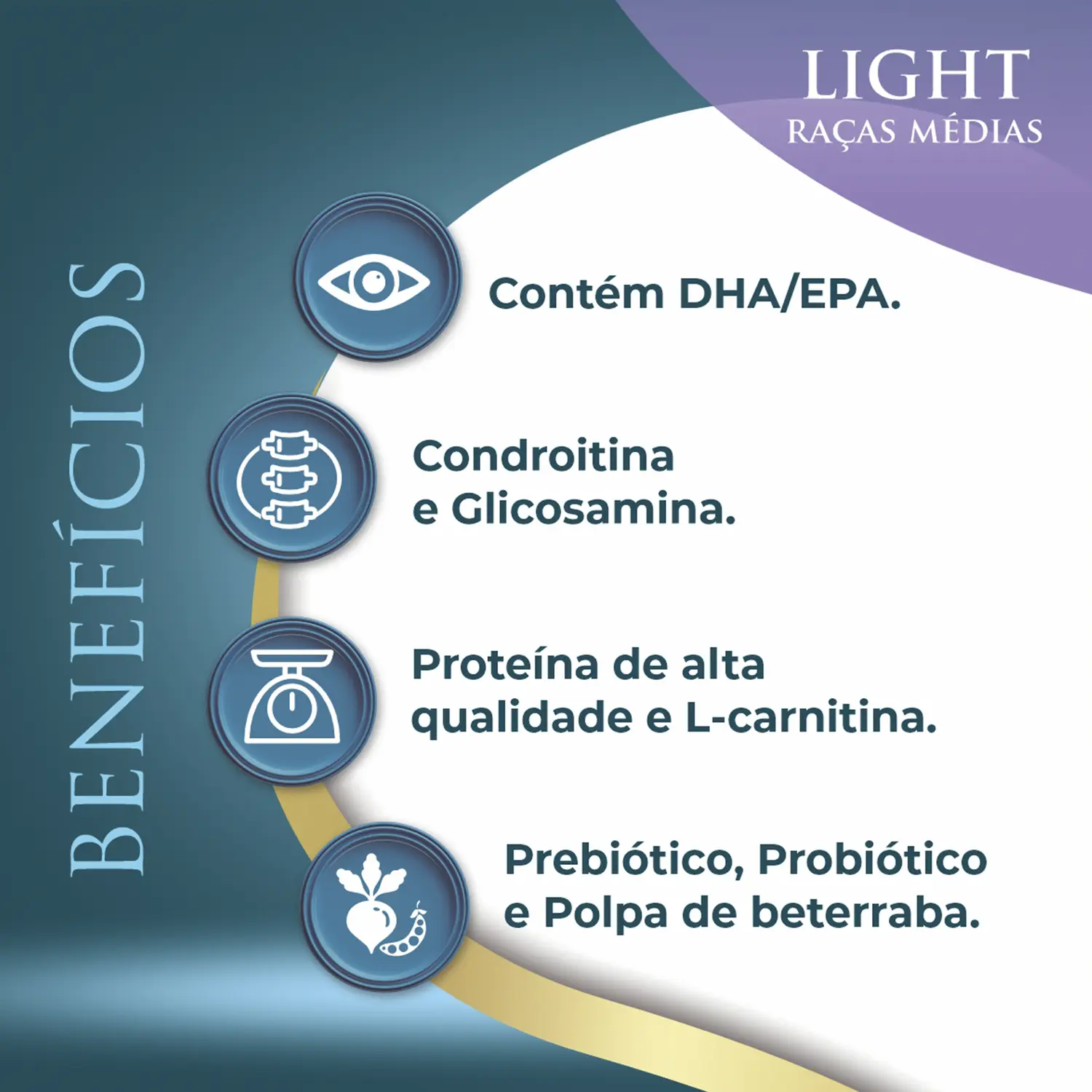 Ração Qualiday Pro Life Light Cães Adultos Raças Médias e Grandes Frango, Batata Doce e Gengibre Ração Qualiday Pro Life Light Cães Adultos Raças Médias e Grandes Frango, Batata Doce e Gengibre
