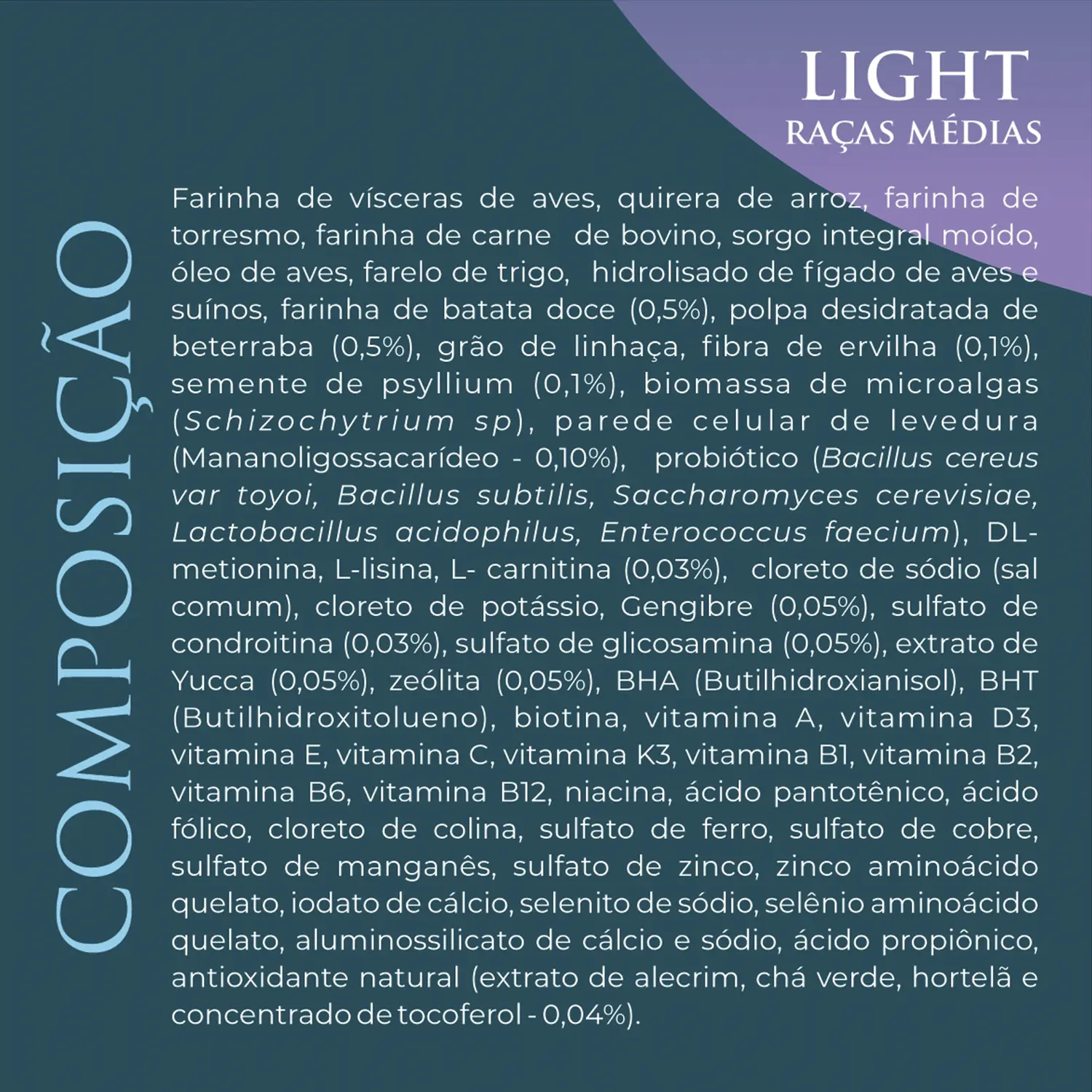 Ração Qualiday Pro Life Light Cães Adultos Raças Médias e Grandes Frango, Batata Doce e Gengibre Ração Qualiday Pro Life Light Cães Adultos Raças Médias e Grandes Frango, Batata Doce e Gengibre