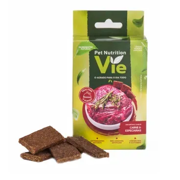 2-Petisco Pet Nutrition Vie Caes Carne e Especiarias