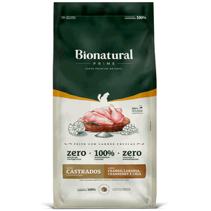 Ração Bionatural Prime Gatos Castrados Frango