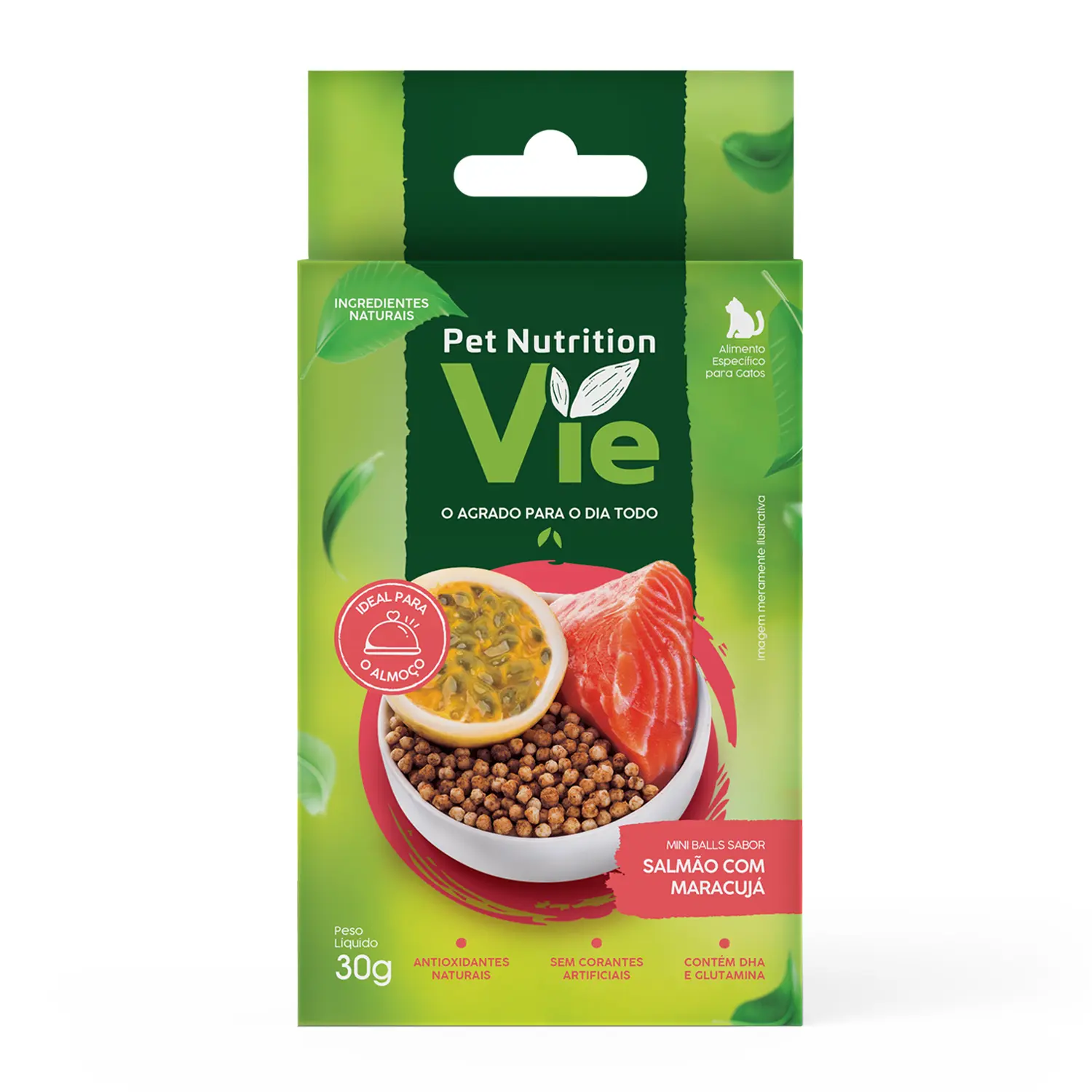 Petisco Pet Nutrition Vie para Gatos Salmão com Maracujá