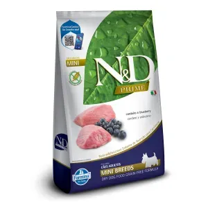 Ração N&D Prime Cães Adultos Mini Cordeiro e Blueberry