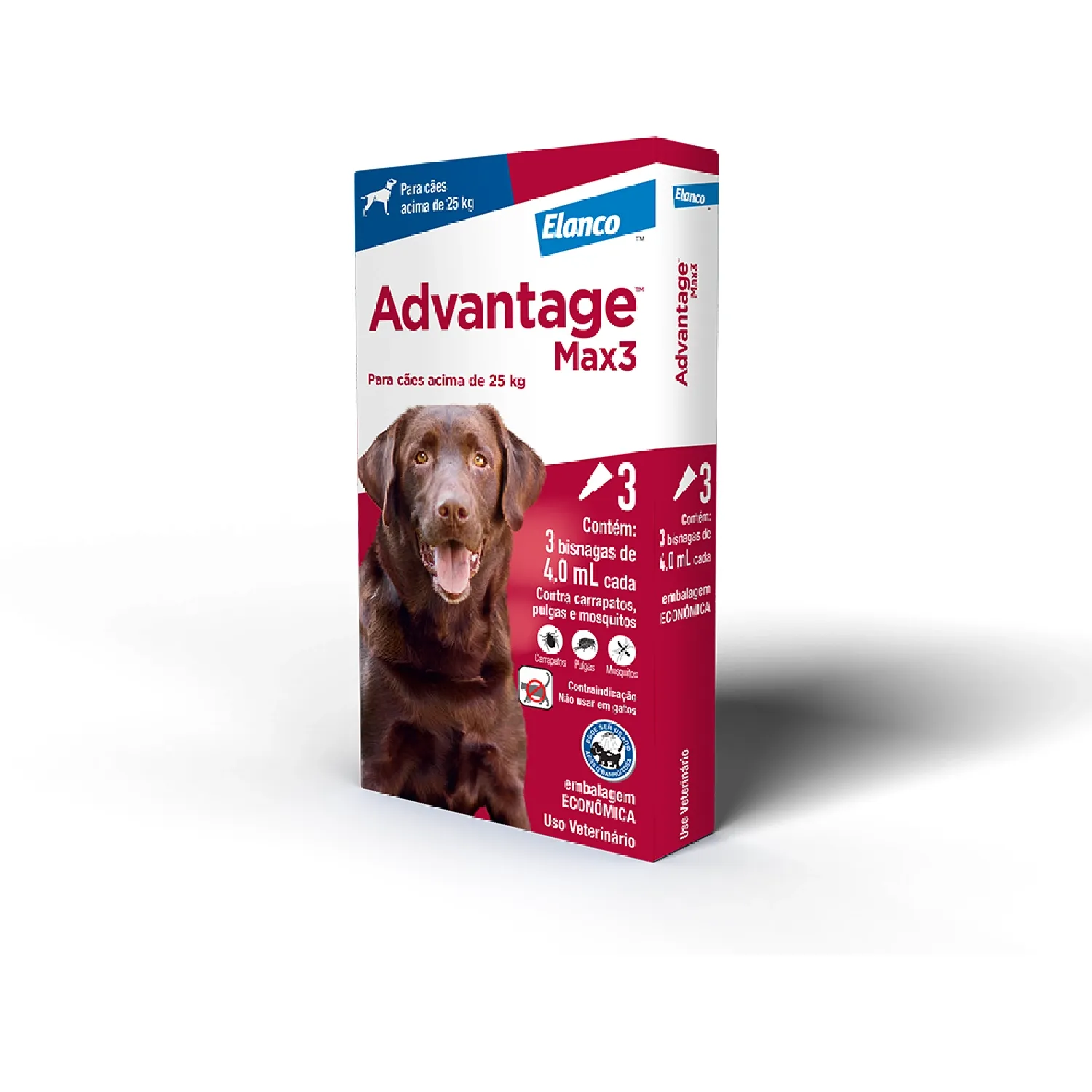Antipulgas Advantage Max3 Cães mais de 25kg | Cobasi Antipulgas Advantage Max3 Cães mais de 25kg | Cobasi