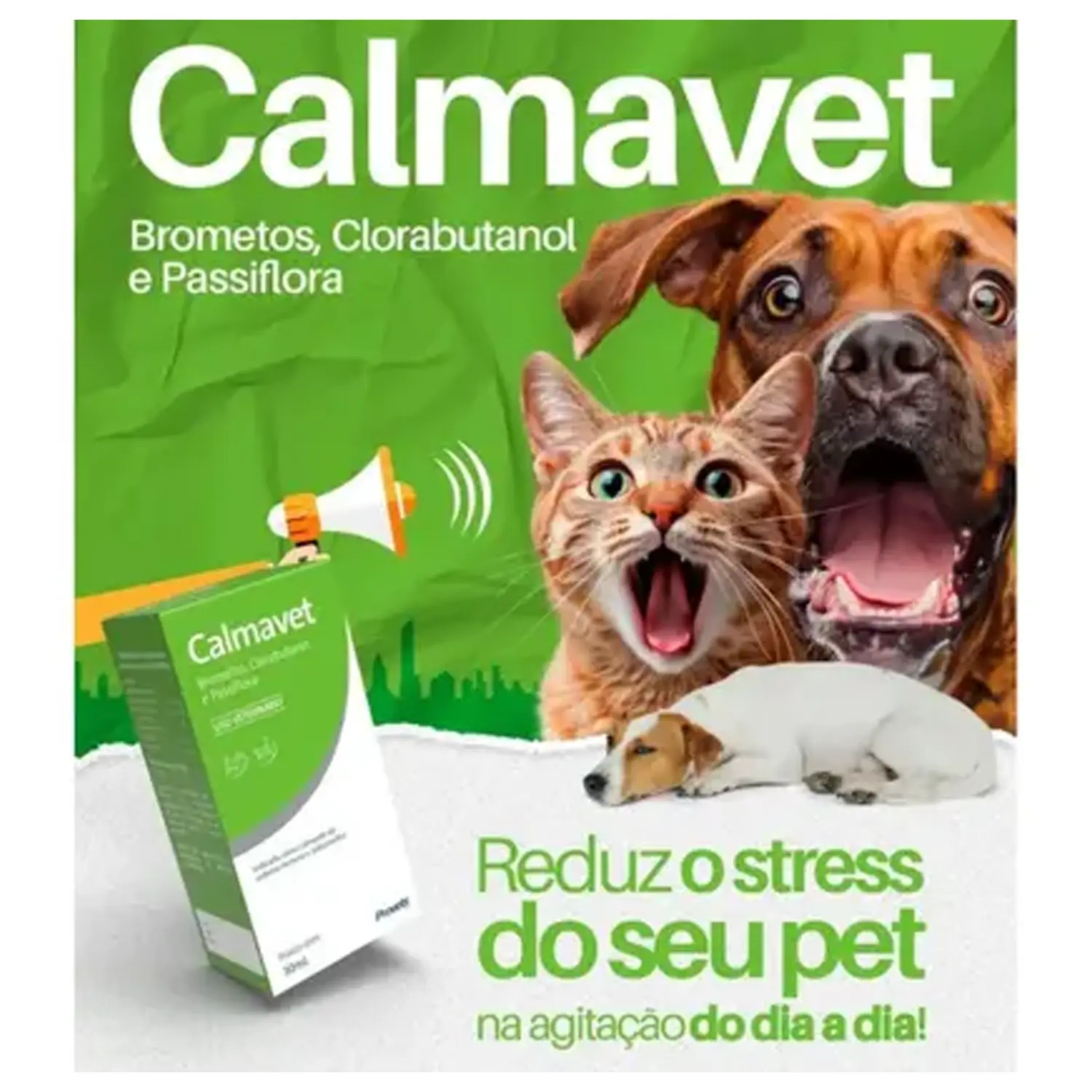 Calmavet Calmante Natural para Cães e Gatos