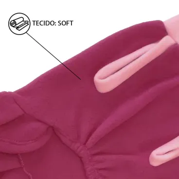 Detalhes-da-manga-e-do-tecido-soft-do-Vestido-Soft-para-Caes-e-Gatos-Fabrica-Pet-Rosa