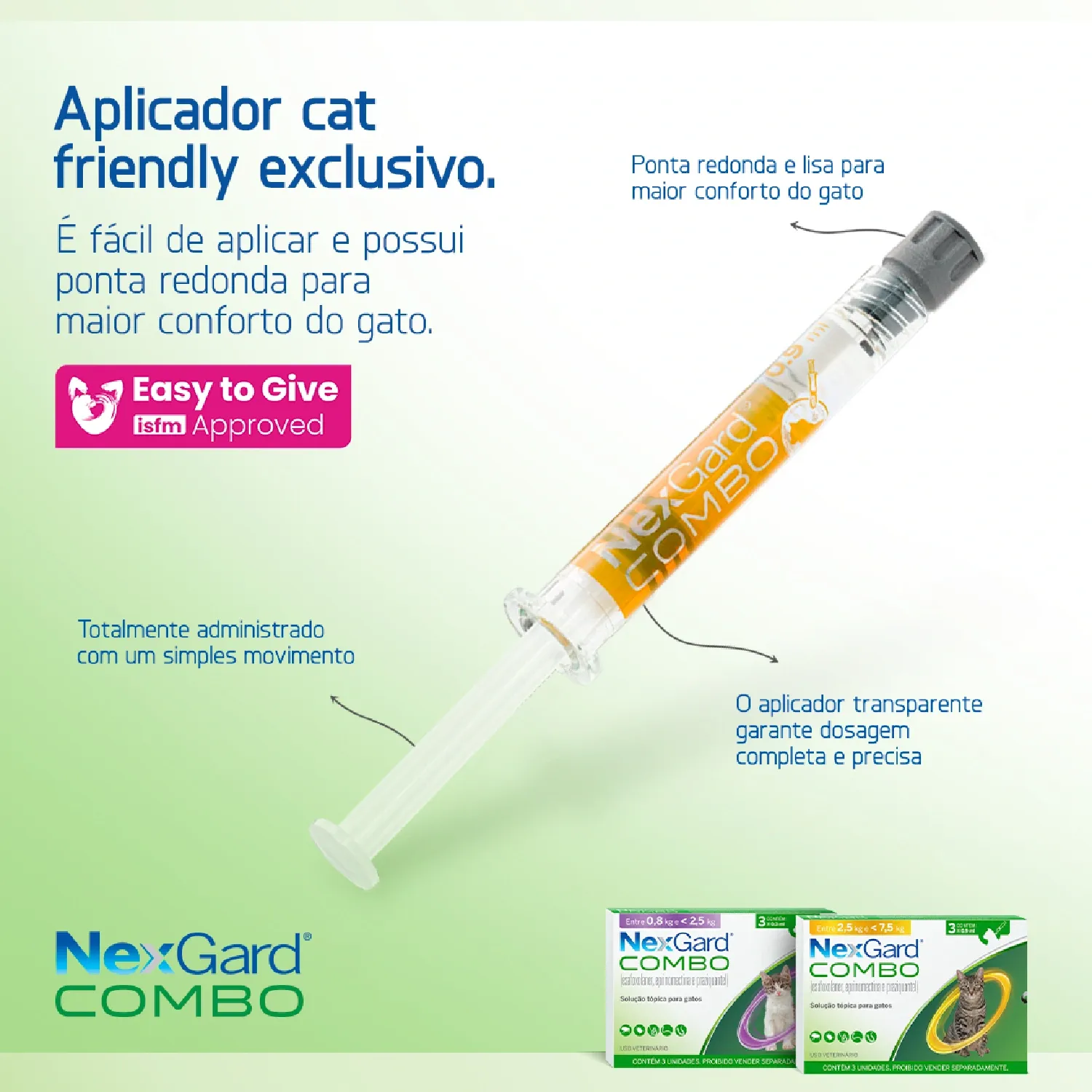 Nexgard Combo Antipulgas, Sarna e Vermífugo para Gatos de 2,5 a 7,5 kg