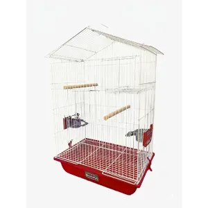Gaiola Criadeira Brusque para Calopsitas e Pássaros Bragança Vermelho - Único