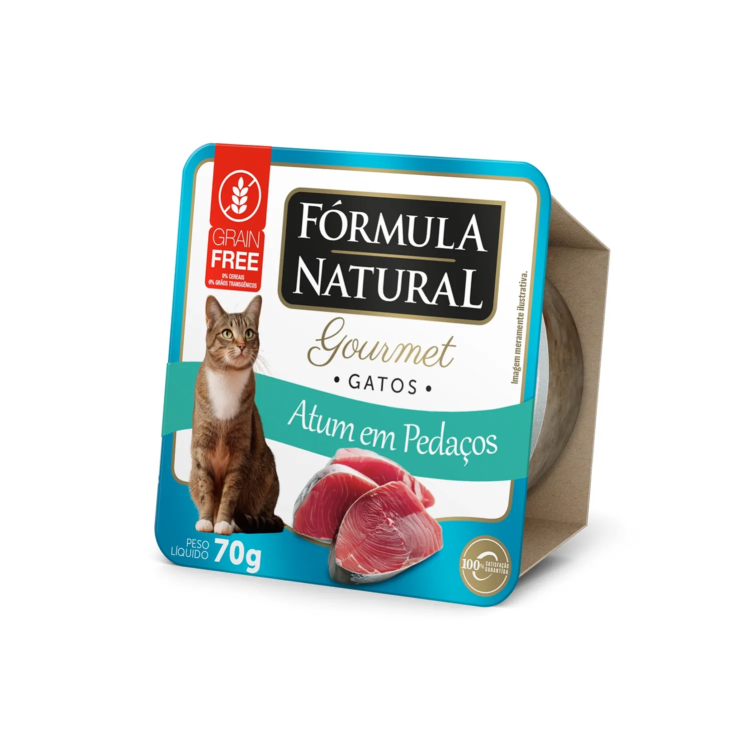 Ração Úmida Fórmula Natural Gourmet Gatos Atum em Pedaços