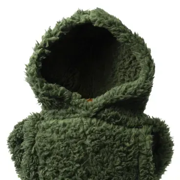 Detalhes-do-tecido-da-Blusa-Sherpa-com-Capuz-Fabrica-Pet-Verde
