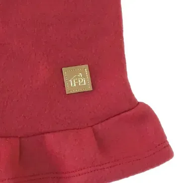 Detalhes-so-Vestido-Soft-para-Caes-e-Gatos-Fabrica-Pet-Vermelho
