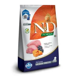Ração N&D Pumpkin Cães Filhotes Raças Médias Cordeiro - 2,5 kg