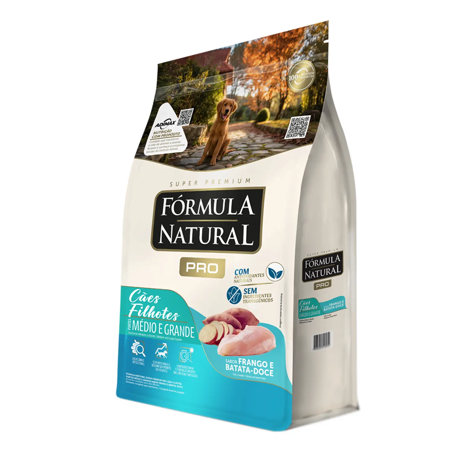 3-Racao Formula Natural Pro Caes Filhotes Medio e Grande