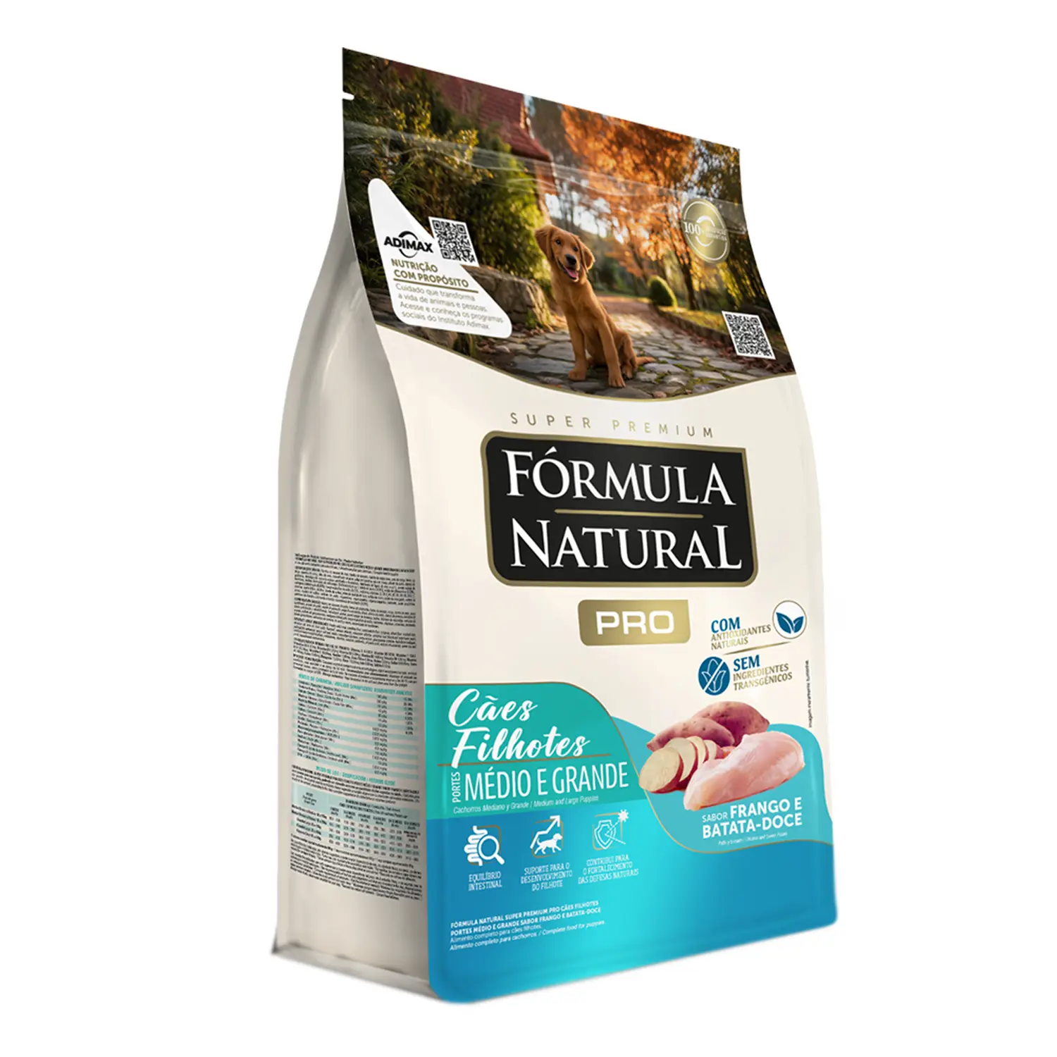 2-Racao Formula Natural Pro Caes Filhotes Medio e Grande