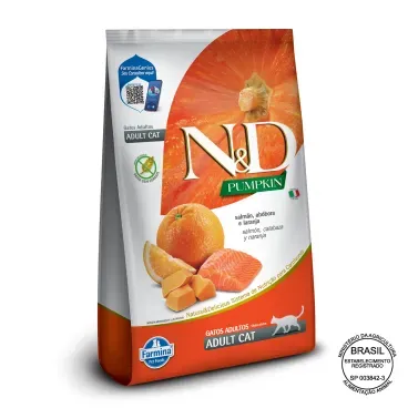 Racao-N-D-Pumpkin-Gatos-Adultos-Salmao-e-Laranja-com-selo
