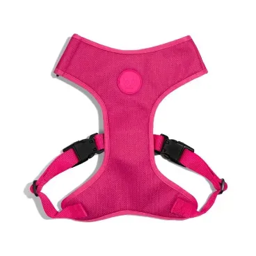 Peitoral-para-Caes-Air-Mesh-Pink-LED-Ajustavel-ZeeDog-1