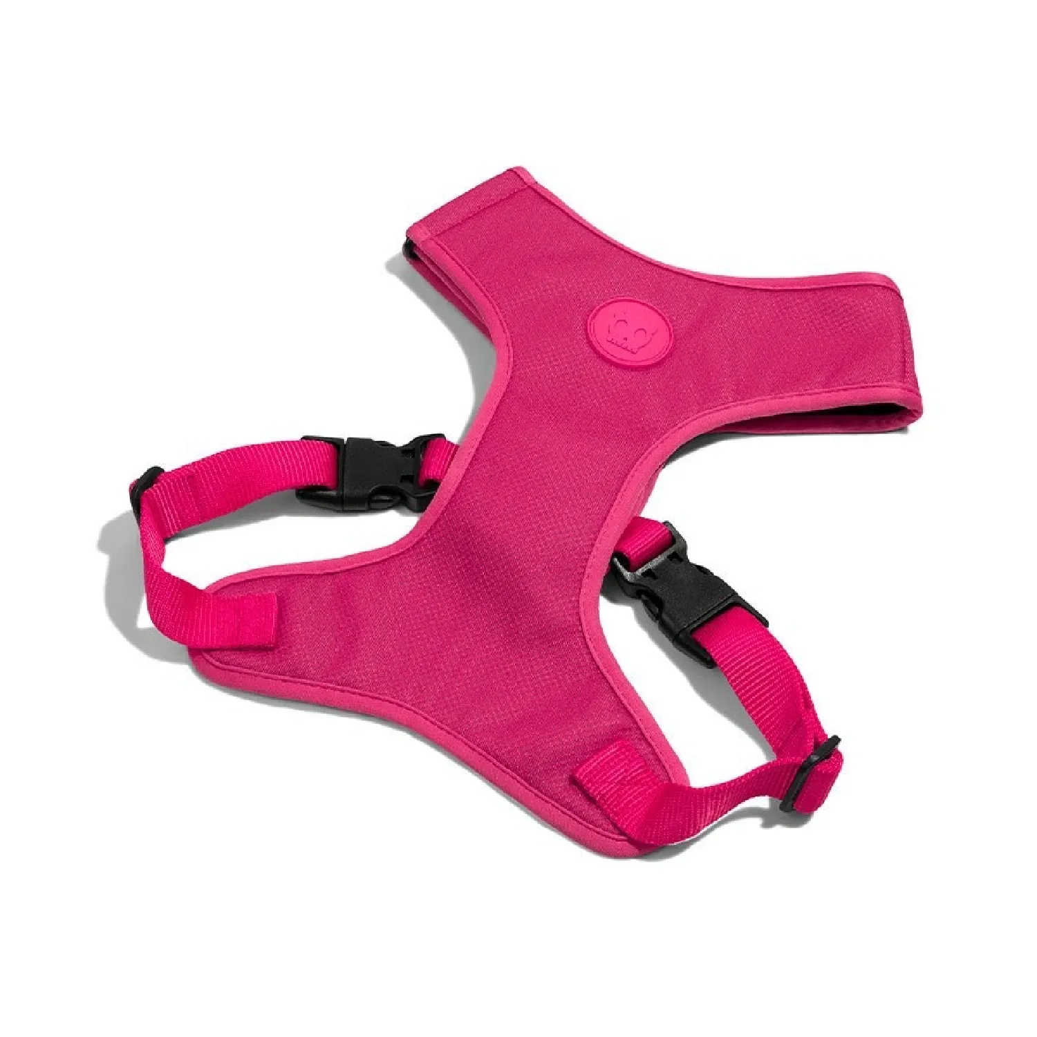 Peitoral-para-Caes-Air-Mesh-Pink-LED-Ajustavel-ZeeDog