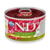 Ração Úmida N&amp;D Quinoa Cães Skin e Coat Pato
