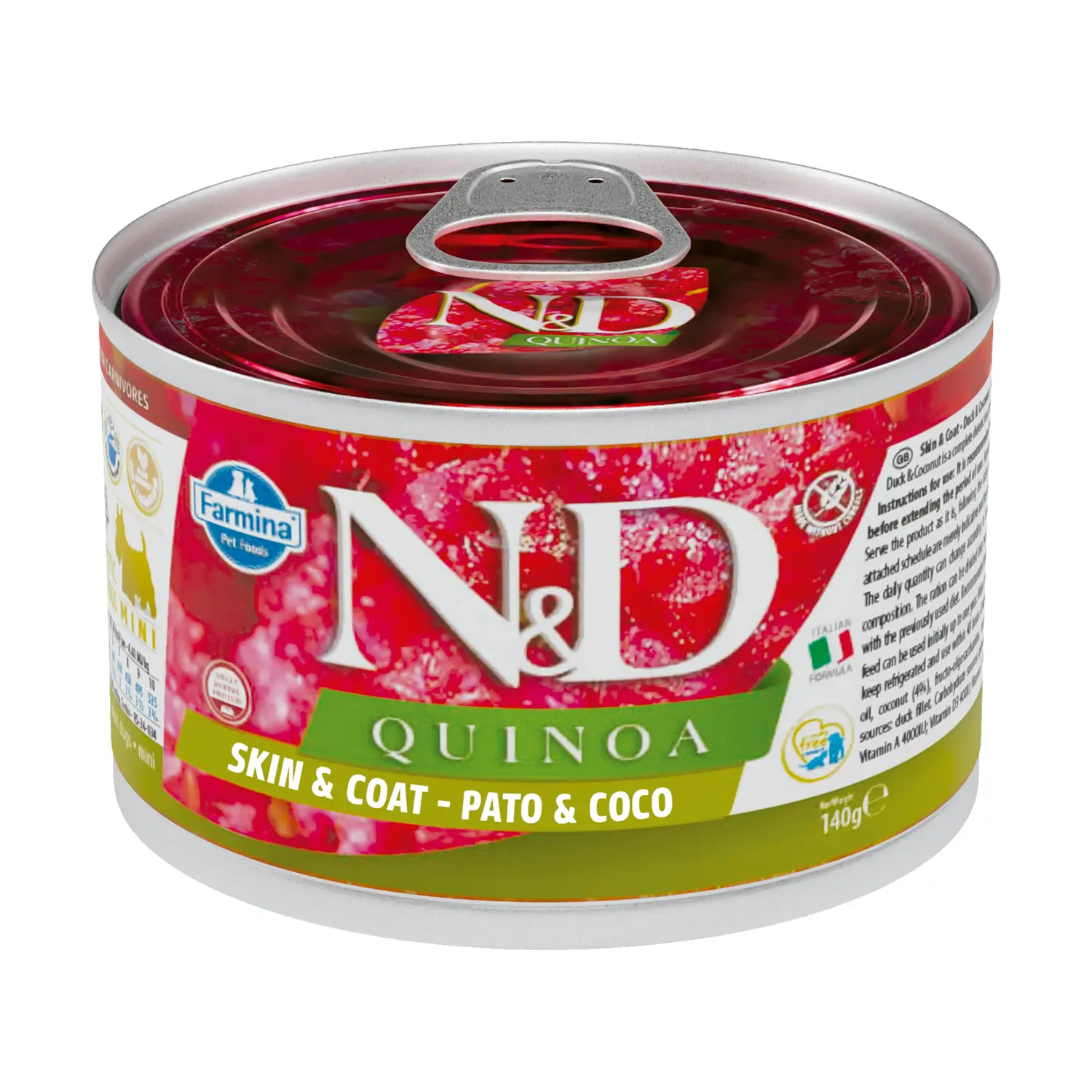 Ração Úmida N&D Quinoa Cães Skin e Coat Pato