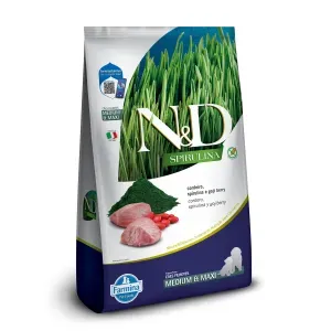 Ração N&D Spirulina Cães Puppy Medium e Maxi Cordeiro - 10,1 kg