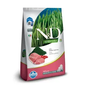 Ração N&D Spirulina Cães Puppy Medium e Maxi Suíno - 10,1 kg