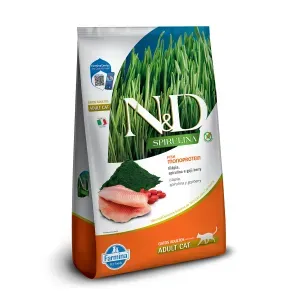 Ração N&D Spirulina Gatos Adultos Tilápia
